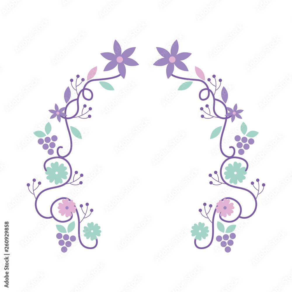 circular floral decoration icon