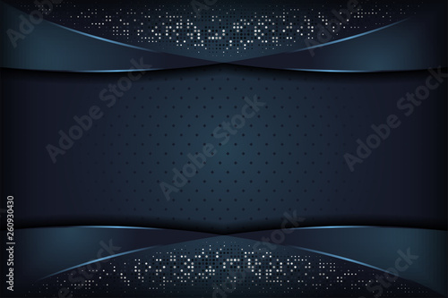 Dark blue textured layer overlap background