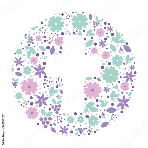 first communion cross floral decoration