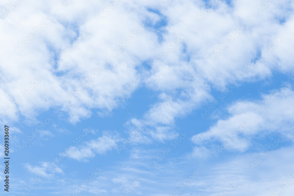 Background of blue sky and white clouds