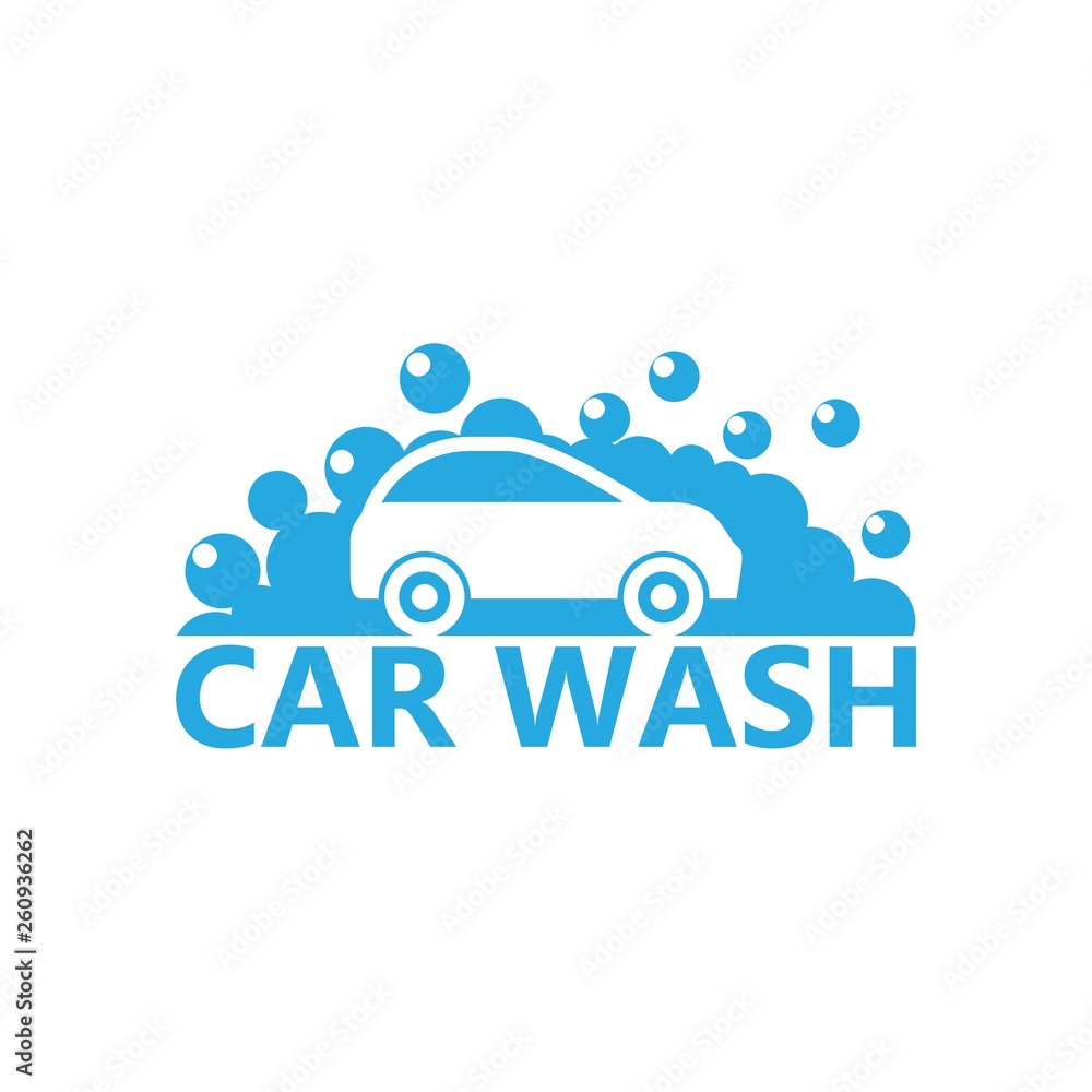 Car wash concept icon, logo or sign Car wash concept icon, logo or sign