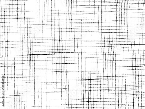 Fabric texture. Cloth knitted, cotton, wool background. Vector background. Grunge rough dirty background. Brushed black paint cover. Renovate wall frame grimy backdrop. Empty.Pattern.stroke.embroider.