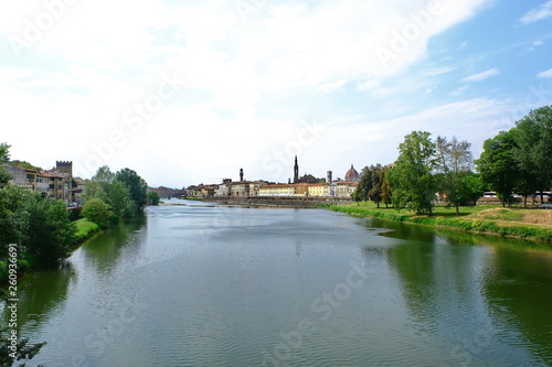 The Arno River in Florence, Italy © sansa55