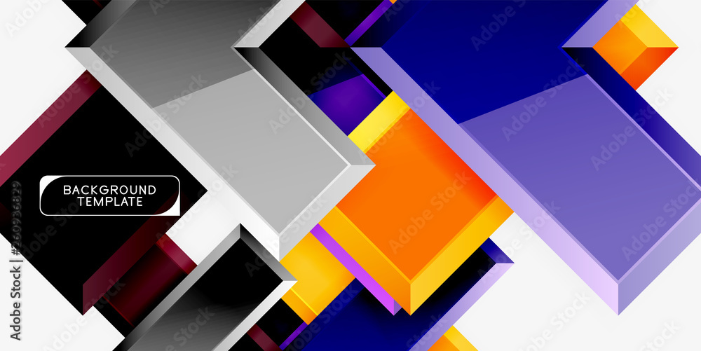 Glossy modern geometric background, abstract arrows composition Glossy modern geometric background, abstract arrows composition