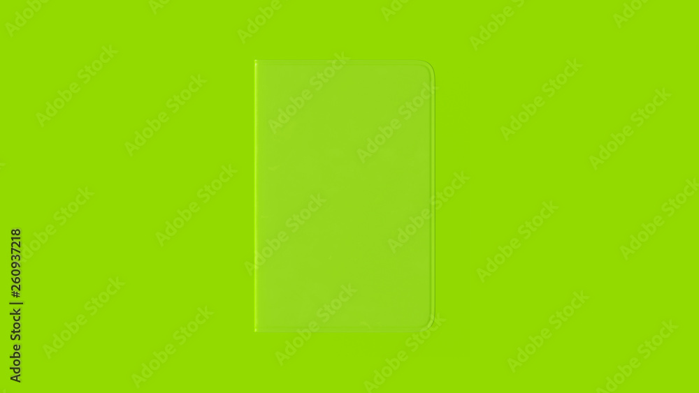 Lime Green Notebook 3d illustration 3d rendering Lime Green Notebook 3d illustration 3d rendering