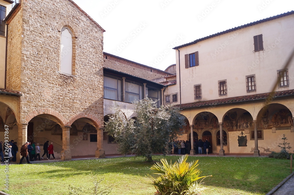 Cloister of the Cenacle of Ognissanti, Florence, Italy