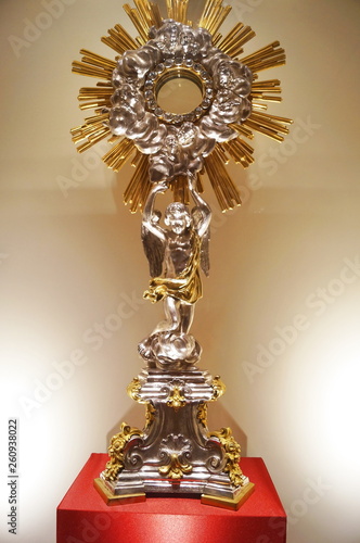 Monstrance from the church of San Salvatore in All Saints and currently in the cenacle of Borgo Ognissanti, Florence, Italy