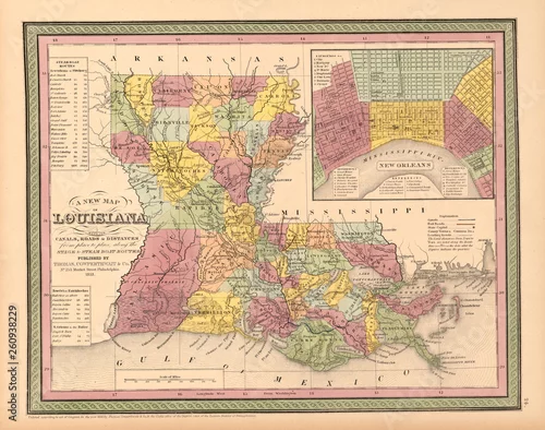 Obraz Stara mapa Grawerowanie obrazu