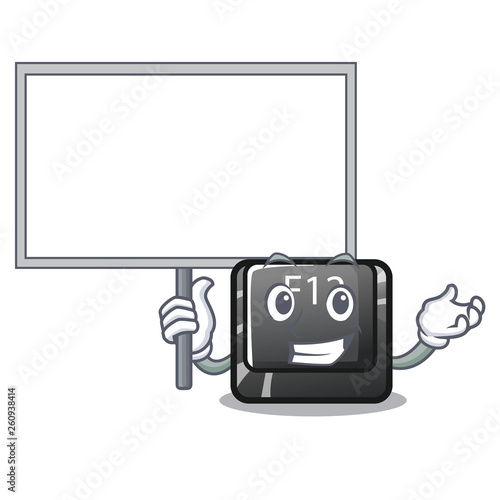Bring board button f12 on a keyboard mascot