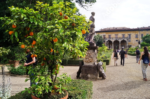 Italian garden of Villa Corsini, Florence, Italy photo