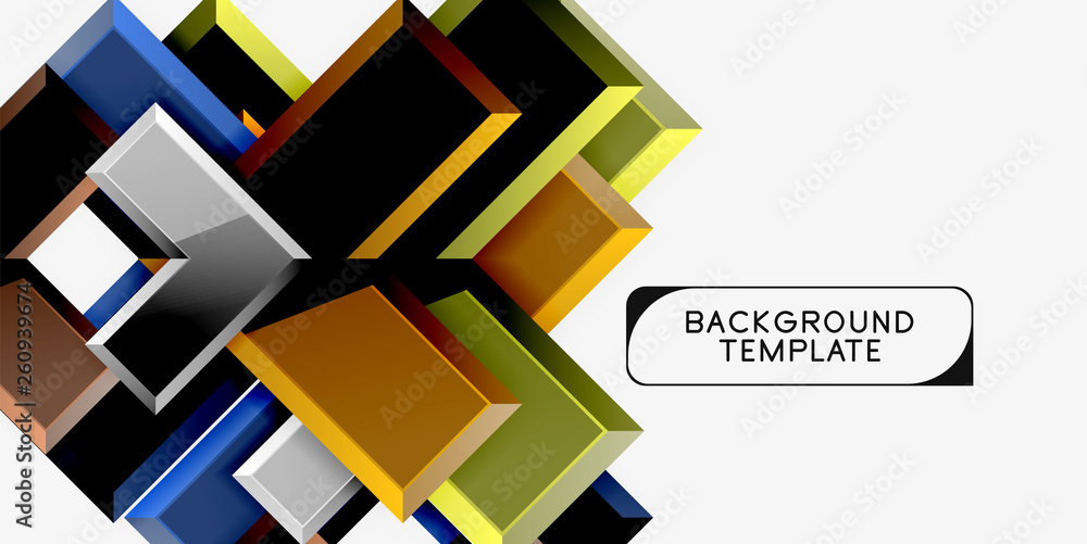 Glossy modern geometric background, abstract arrows composition Glossy modern geometric background, abstract arrows composition
