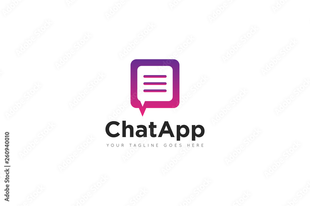 chat logo and icon vector illustration design Template chat logo and icon vector illustration design Template