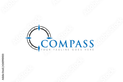 compass logo and icon vector illustration design template