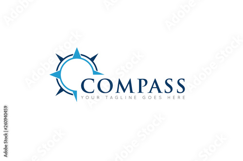 compass logo and icon vector illustration design template