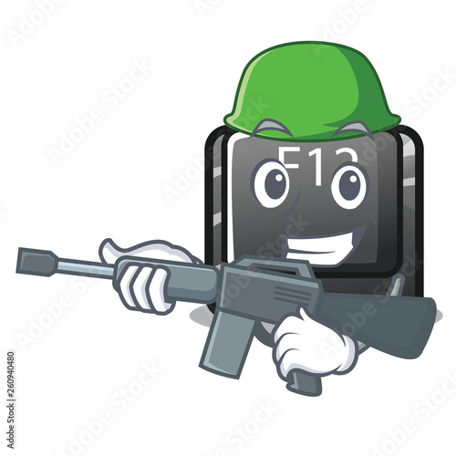 Army button f12 on a keyboard mascot