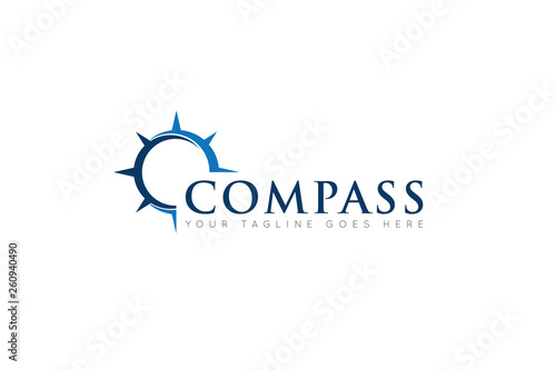 compass logo and icon vector illustration design template