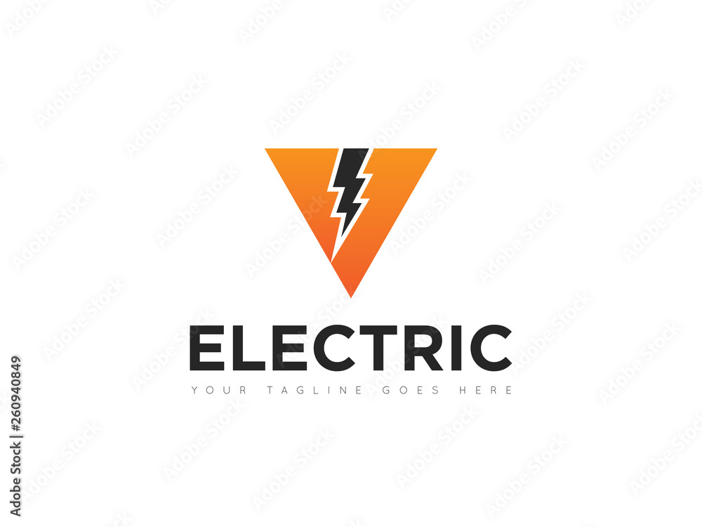electric thunder storm logo and icon vector illustration design template electric thunder storm logo and icon vector illustration design template
