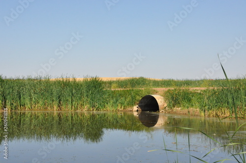 Reflections Culvert and Lake photo