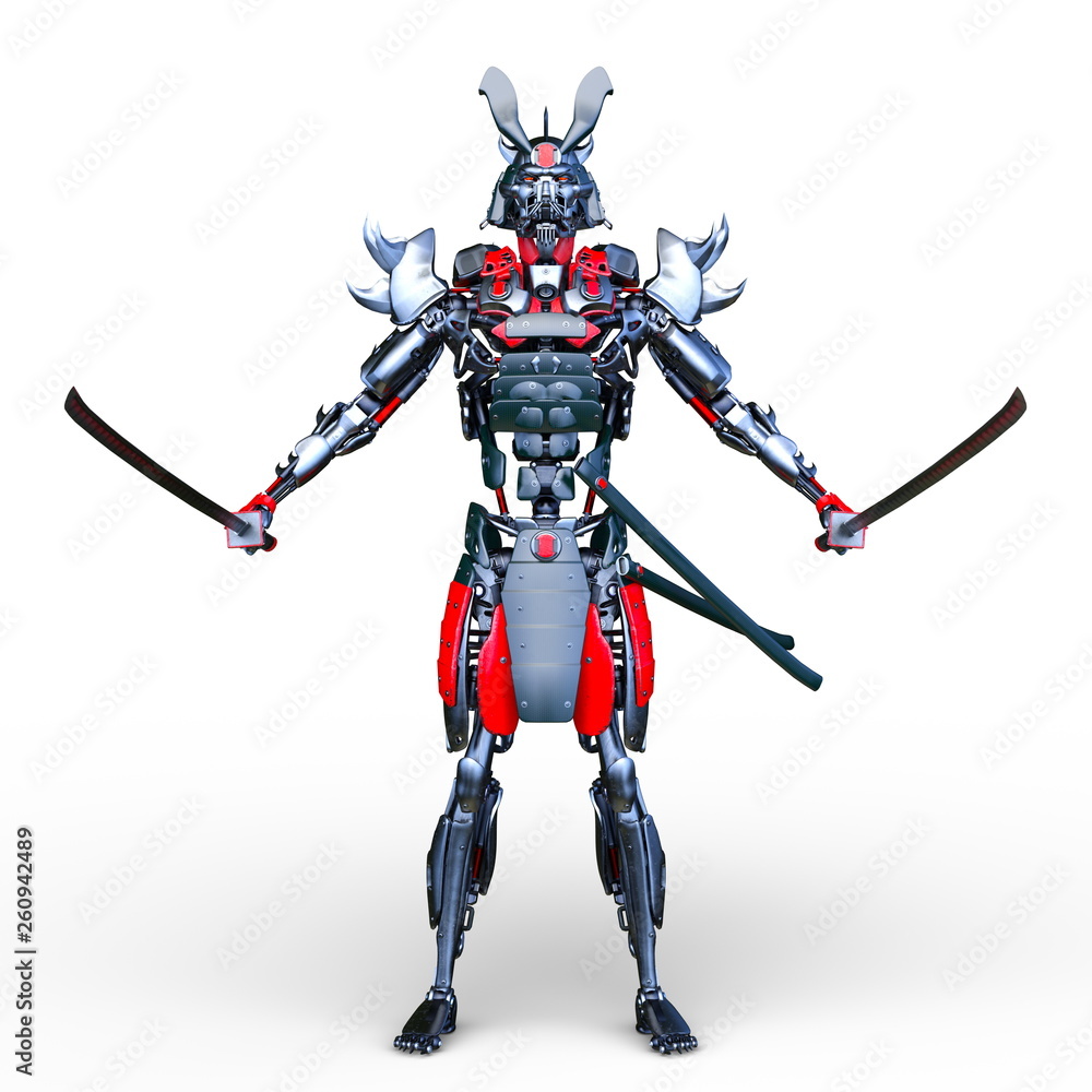 Fototapeta premium サムライロボット