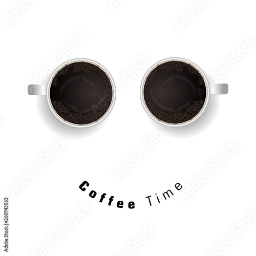 Coffee excellent drink always. Cool design. Colorful illustration