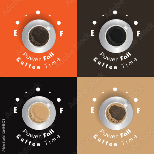 Coffee excellent drink always. Cool design. Colorful illustration
