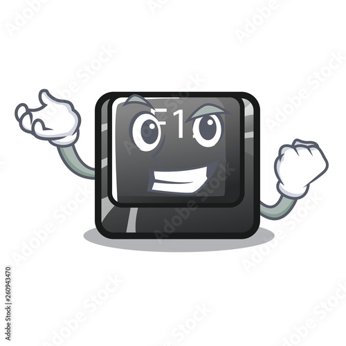 Successful button f12 isolated in the character