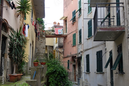 narrow street in venice italy