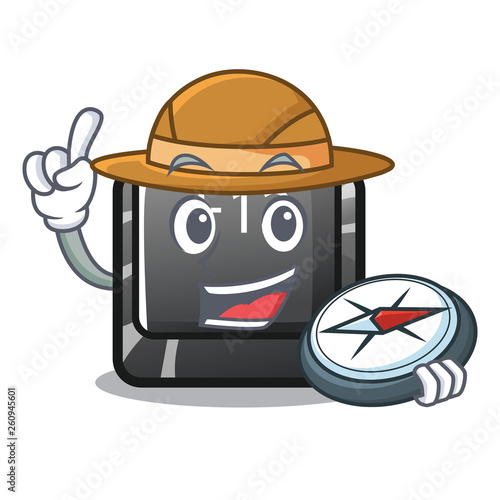 Explorer button f12 in the cartoon shape