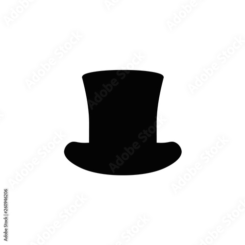 top hat icon. vector illustration