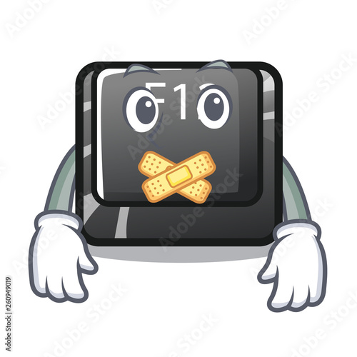 Silent f12 button installed on cartoon computer