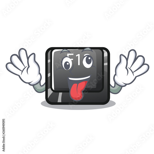 Crazy f12 button installed on cartoon computer