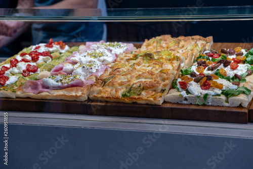 Selection of Genoves focaccia