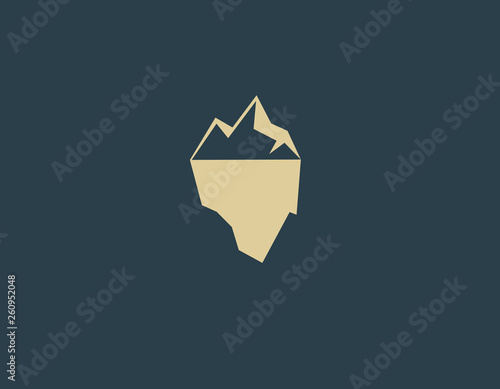 Creative logo iceberg icon for business company