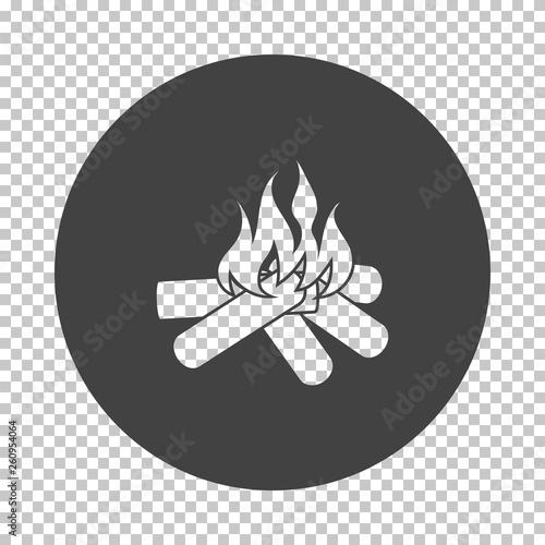 Camping fire  icon