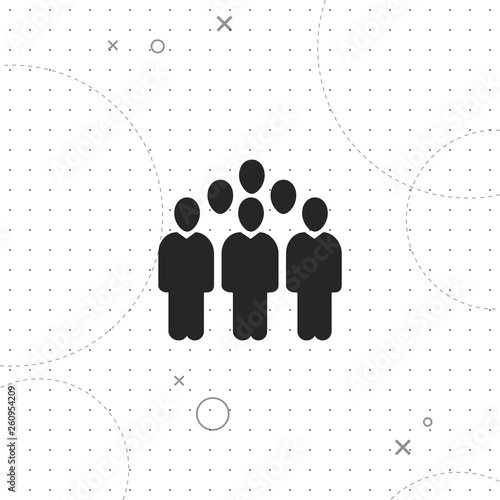 People groups, vector best flat icon