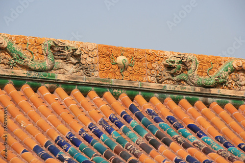 the roof of a temple in beijing (china)