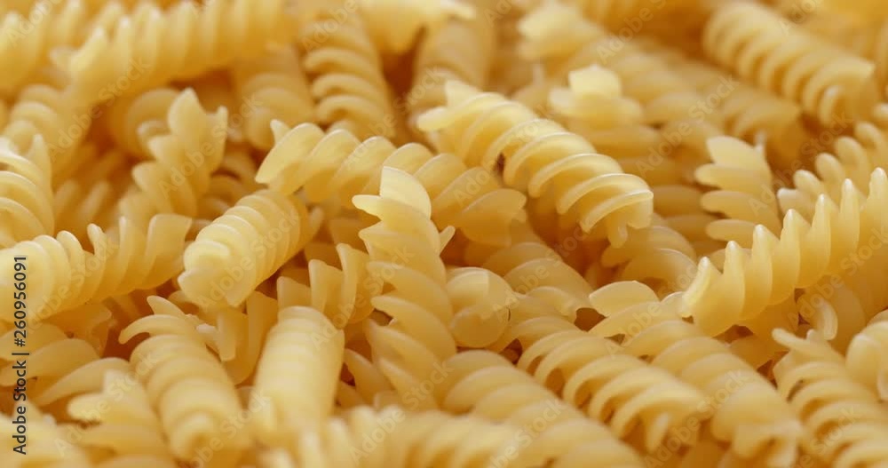 Fusilli in rotation Fusilli in rotation