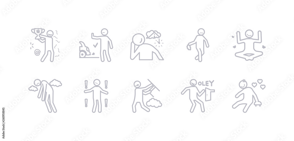 simple gray 10 vector icons set such as lovely human, lucky human, mad human, meh miserable motivated nervous editable vector icon pack simple gray 10 vector icons set such as lovely human, lucky human, mad human, meh miserable motivated nervous editable vector icon pack