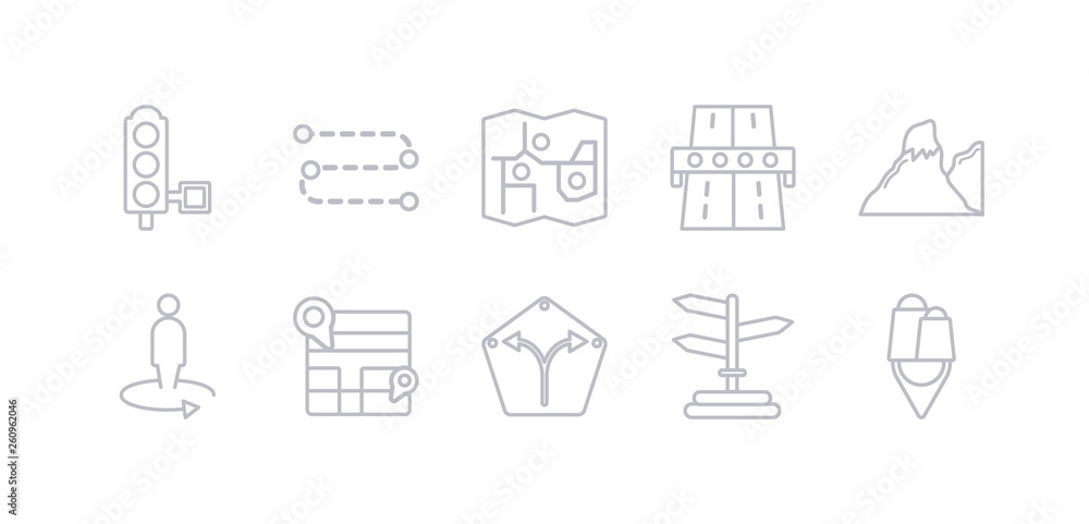 simple gray 10 vector icons set such as shopping pin, , straight, street map, street view, terrain, toll road. editable vector icon pack simple gray 10 vector icons set such as shopping pin, , straight, street map, street view, terrain, toll road. editable vector icon pack