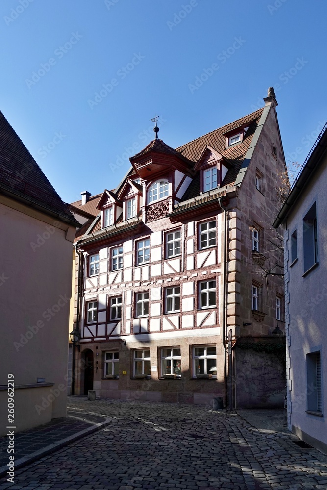 Nürnberg - Altes Haus in der Kappengasse