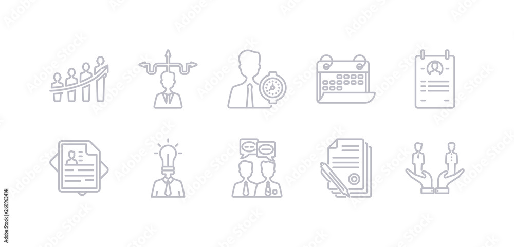 simple gray 10 vector icons set such as compare, contract, conversation, creativity, curriculum, curriculum vitae, date. editable vector icon pack simple gray 10 vector icons set such as compare, contract, conversation, creativity, curriculum, curriculum vitae, date. editable vector icon pack