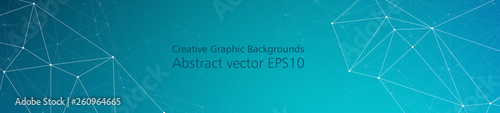 Graphic lines and dots modern creative vector background