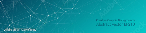 Abstract triangles background creative vector connections conception