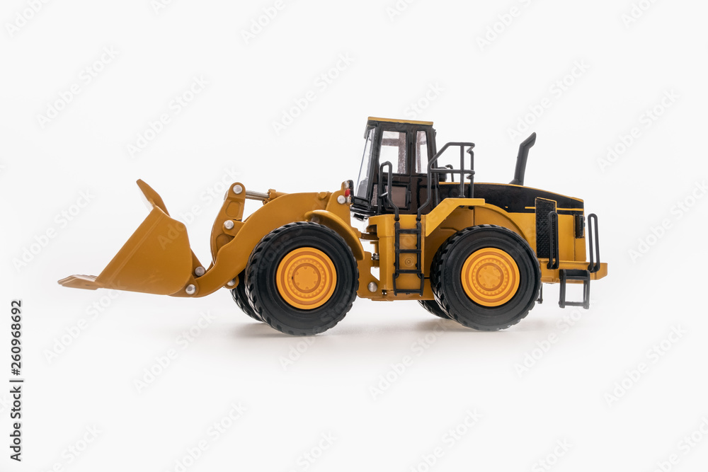 Wheel loader isolated a on white background Wheel loader isolated a on white background