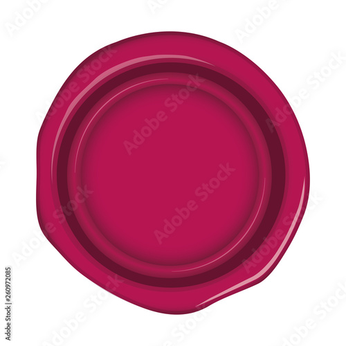 sealing wax ,stamp illustration (pink)