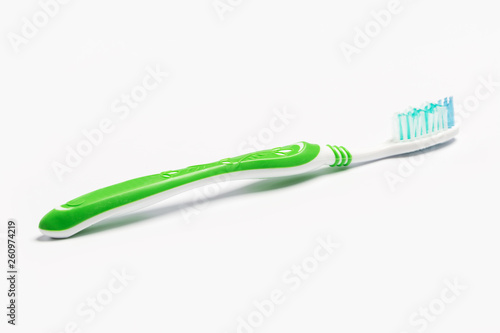 New toothbrush isolated on a white background