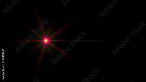 red lens flare