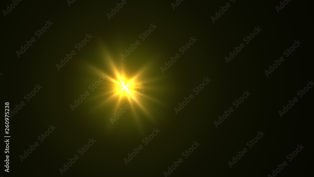 Obraz premium yellow lens flare