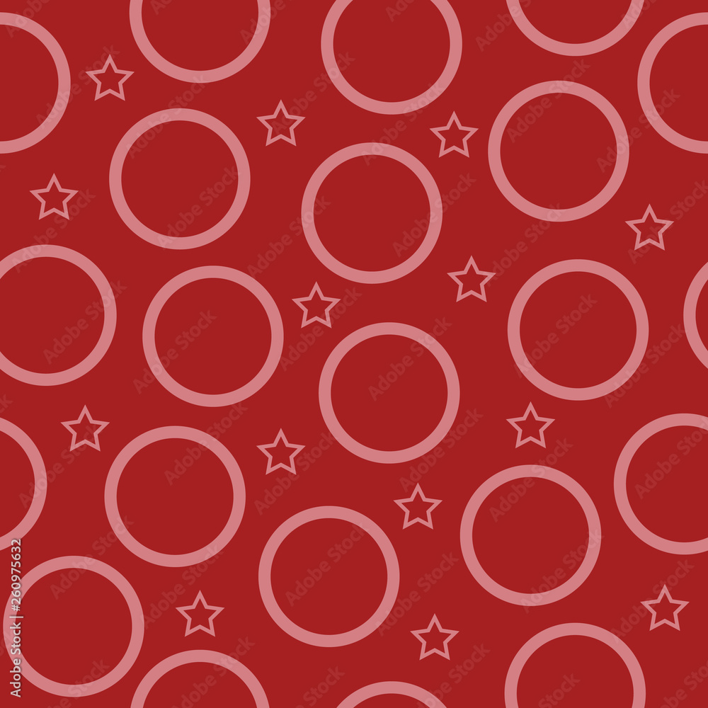 Vector Circle and star shape seamless pattern background Vector Circle and star shape seamless pattern background