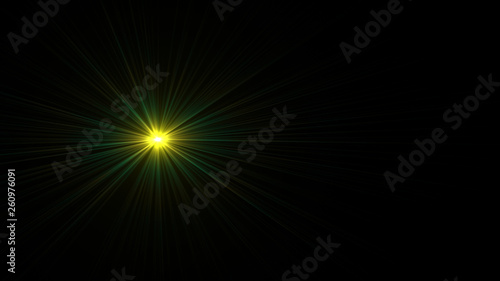 yellow lens flare